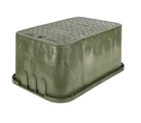 Pencell PE1324HDH005P3 Green HDPE 13x24x12 In. Underground Box Includes "ELECTRIC" Cover and Bolts 3K Rated