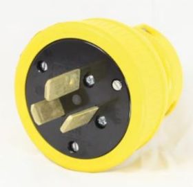 K&H P1050DF 50A 3P 3-Wire Plug N10-50 120V/250V Yellow