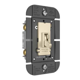 Pass & Seymour TSDFB83PLA TOGGLE SLIDE DIMMER FLUORESCENT SINGLE POLE / 3-WAY 8A LIGHT ALMOND TSDFB83PLA