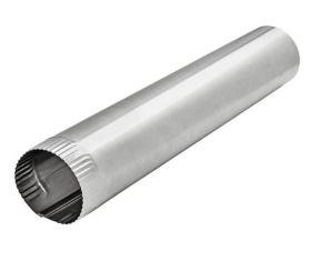 Lambro 747 4 x 60 In. Galvanized Steel Snap-Lock Pipe 30 Gauge