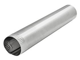 Lambro 705 7 x 24 In. Galvanized Steel Snap-Lock Pipe 30 Gauge