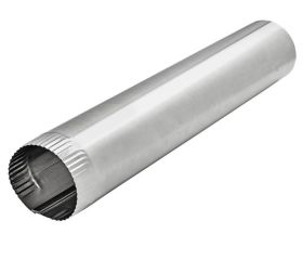 Lambro 706 8 x 24 In. Galvanized Steel Snap-Lock Pipe 30 Gauge