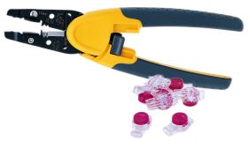 Ideal IDC Kinetic 33-719 Super Wire Stripper/Crimper Kit, Steel