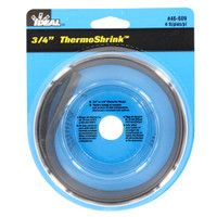 Ideal Thermo-Shrink 46-609 Heat Shrink Tubing, 0.807 in ID Expanded, 0.374 in ID Recovered, 0.027 in THK Wall Recovered, 4 ft L, Polyolefin