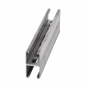 B-Line B22SHA-120GLV Back to Back Slotted Metal Framing Channel 9/16 x 7/8 in Slots 2 in SPacking 12 ga THK 10 ft L