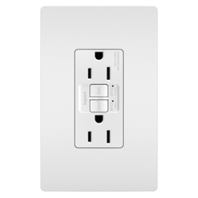 P&S AFGF153-TRW 15A AFI/GFI Self-Test TR Receptacle 125V White