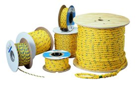 Ideal Pro-Pull 31-851 Pull Rope, 1/2 in Dia x 1200 ft, Polypropylene, Blue/Yellow