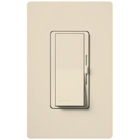 Lutron DVRF-6L-LA Caseta Diva Smart Slide Dimmer with On/Off Rocker Switch Light Almond