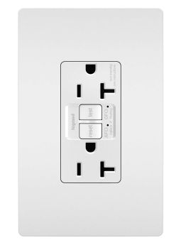 P&S AFGF203TRW 20A AFI/GFI Self-Test TR Receptacle 125V White