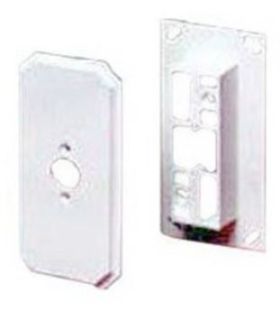 Arlington DB1 Doorbell Mounting Block Plastic White Device Mount 1-Gang Round Opening 4.63 H x 2.25 in. W