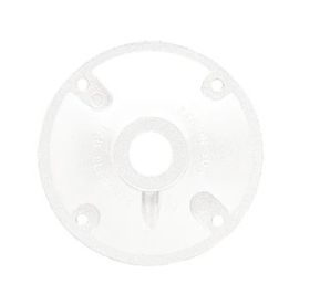 RAB XC1W 4 In. Diameter 1-Hole Heavy-Duty Weatherproof Cover 1/2 In. Taps Die Cast Aluminum White