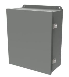 Hammond Mfg HJ1084HLP N412 J Box Hinged 10x8x4 Steel/Gray