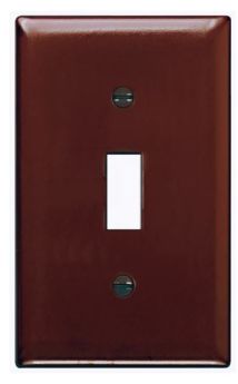 Pass & Seymour Sierraplex SP1 Standard Sized Wallplate, 1 Gang, 1 in L x 5 in W, Thermoplastic, Wall Mount