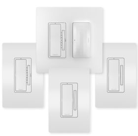 Pass & Seymour radiant WNRKH532WH radiant Smart 3-Way Dimmer Gateway Kit With Netatmo White (2-Pack)