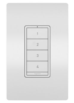 Pass & Seymour radiant WNRCB40WH radiant Wireless Smart Scene Controller with Netatmo White