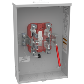 Milbank U3042-XL-QG-BLG-LIS Ring Less Meter Socket 600 VAC 200 A 1 Phase NEMA 3R Enclosure