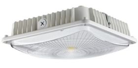 Morris 71601B 2nd Generation UltraThin Canopy Light LED Lamp 120/208/240/277 VAC White Powder Coated Housing