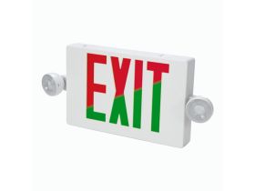 Cooper APC7RG Exit/Emergency LED Combination Fixture Selectable Red/Green