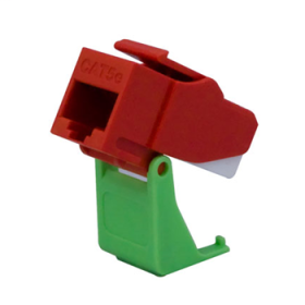 Pass & Seymour On-Q WP3550-RE Snap and Go Cat 5e Keystone Connector Red WP3550-RE