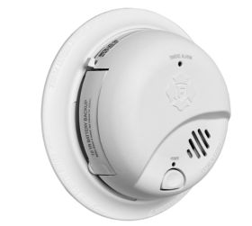 BRK 1046850 SMI105-AC HARDWIRED SMOKE ALARM WITH 10-YEAR LOCKED 9V LITHIUM BATTERY BACKUP AC 120V