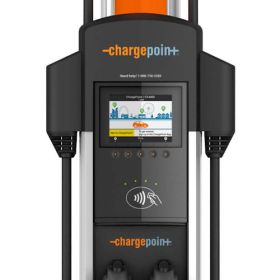 CHARGEPOINT CT4020-HD2-GW-LTE CT4000 NA AC STATION (HEAD UNIT) 2X TYPE 1 30A 1PHASE 18FOOT CABLE 5.7" DISPLAY CCC/RFID CELLULAR/WIFI VODAFONE SIM UL