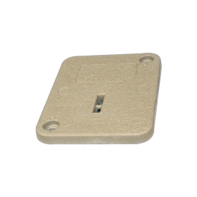 Quazite PC1118CA0017 Polymer Concrete 11x18x3/4 In. "ELECTRIC" Underground Box Cover Tier 8 Includes Bolts