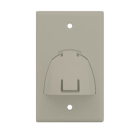 P&S WP9001LA 1 GANG BULLNOSE WALLPLATE - LT AL