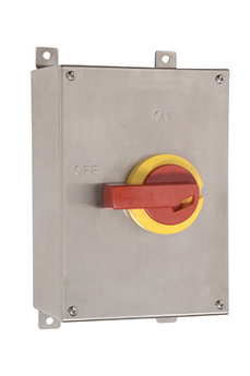 Pass & Seymour PSDS100AX Stainless Steel Safety Switch with Auxiliary Contact 100 Amps