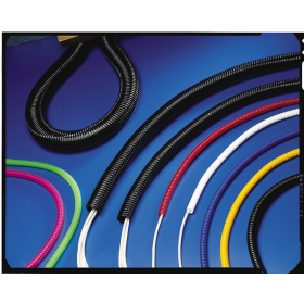 HellermannTyton 169-60511 2 In. Black Slit Convoluted Tubing Polyethylene 100 Ft. per Box