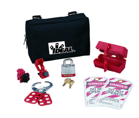 Ideal 44-973 Starter Lockout/Tagout Kit, 8 Pieces