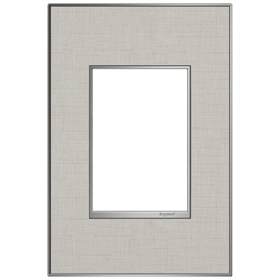 Pass & Seymour adorne AWM1G3TL4 adorne True Linen 1-Gang+ Screwless Wall Plate