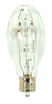 Satco S5883 Metal Halide ED28 Pulse Start HID Lamp, 320 Watts, Mogul Extended EX39 Base, 31000 Lumens, Cool White