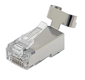 Ideal 85-369 Shielded Feed-Thru Cat6A/6/5E Modular Plug 50/JAR