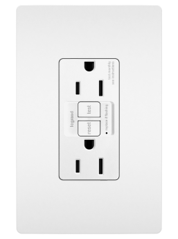 Pass & Seymour radiant 1597TRW100 radiant Tamper-Resistant 15A Duplex Self-Test GFCI Receptacles with SafeLock Protection Bulk Pack-100 White