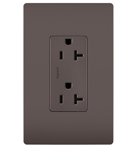 Pass & Seymour radiant TR26352R radiant Spec Grade 20A Tamper-Resistant Receptacle Brown