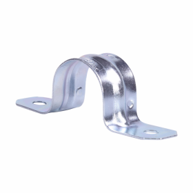 Crouse-Hinds 49612 4 In. 2-Hole EMT and Rigid/IMC Mounting Strap Galvanized Steel