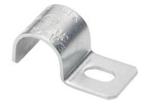 Bridgeport 890-MC One-Hole Snap-On Strap for 14/2 and 12/2 Steel and MC Cable Steel with Zinc Electroplate Finish