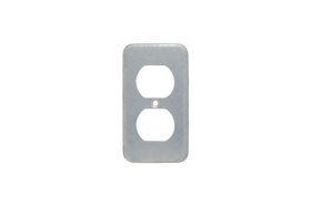 Pass & Seymour SSN85 Narrow Receptacle Wallplate, 1 Gang, 4-1/2 in H x 2 in W, 302/304 Stainless Steel