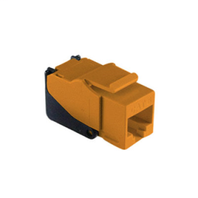 Pass & Seymour On-Q WP3560-OR Snap & Go Cat 6 Keystone Connector Orange WP3560-OR