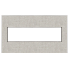 Pass & Seymour adorne AWM4GTL4 adorne True Linen 4-Gang Screwless Wall Plate