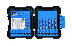 Ideal 36-600 Standard Drill/Tap Kit, Imperial, 8 Pieces, 6-32, 8-32, 10-24, 10-32, 12-24, 1/4-20