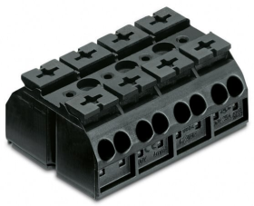 Wago 862-504 Four-Pole Barrier Block Conducting Terminal Strip