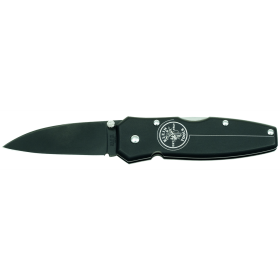 Klein Tools 44001-BLK Lightweight Lockback Knife 2-1/2-Inch Drop Point Blade Black Handle