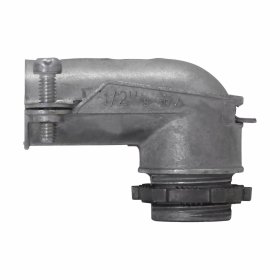 Crouse-Hinds 736DC 1/2 In. Flexible Metallic Conduit Squeeze 90-Degree Connector Zinc Die Cast