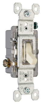 Pass & Seymour TradeMaster 660-ISLG Single Pole Lighted Self-Grounding Toggle Switch 120 VAC 15 A 1/2 hp