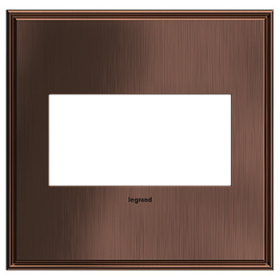 Pass & Seymour adorne AWC2GMAC4 adorne Matte Antique Copper 2-Gang Screwless Wall Plate