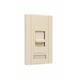 Pass & Seymour CD4FB-I Titan 4-Wire Electronic Narrow Dimmer Switch, 24 VDC, 1 Pole, Slide-To-Off Operation Mode, Ivory