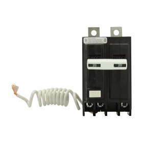 Cutler-Hammer QBGFT2050 50A 2-Pole GFCI 5mA 120/240V 10kA Bolt-On Circuit Breaker with Pigtail