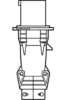 Pass & Seymour PS463P11S Pin & Sleeve Splashproof 63A 440V/460V Plug