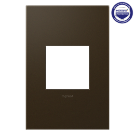 Pass & Seymour adorne AWP1G2BR6 adorne Bronze 1-Gang Screwless Wall Plate with Microban